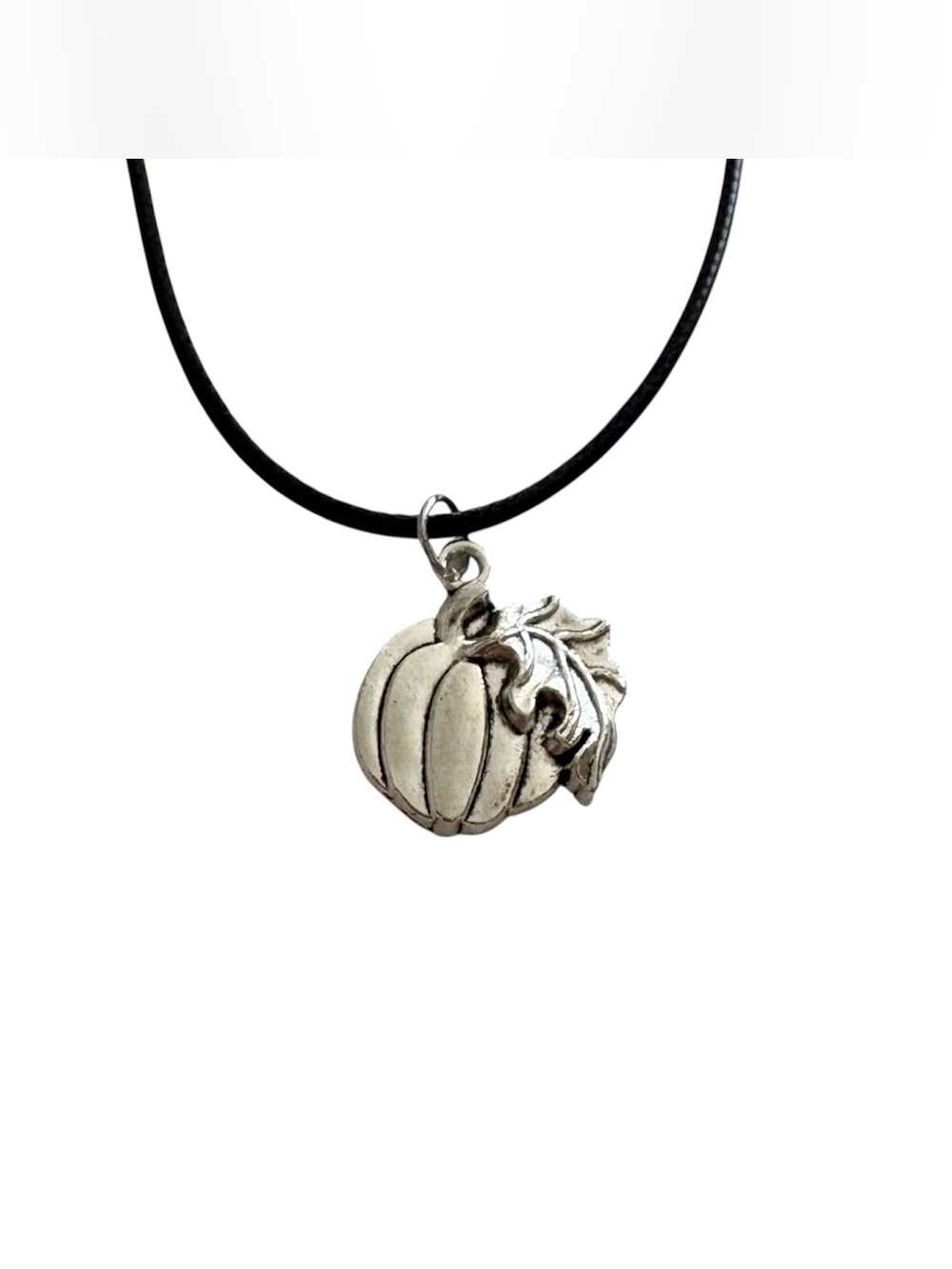 Silver Pumpkin Necklace